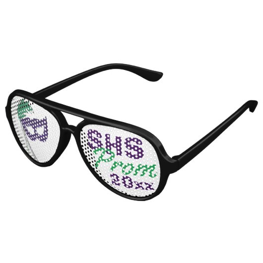 Lunettes De Fête Aviateur Masquerade Masque Prom Même Fête (Angle)