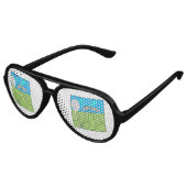 Lunettes De Fête Aviateur Moustique (Angle)