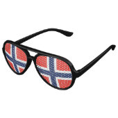 Lunettes De Fête Aviateur Norvège (Angle)