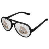 Lunettes De Fête Aviateur Oh Poo Emoji (Angle)
