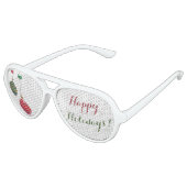 Lunettes De Fête Aviateur Ornements de Noël rétro (Angle)