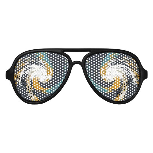 Lunettes De Fête Aviateur Ouragan Twirl (Devant)