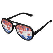 Lunettes De Fête Aviateur Paraguay Drapeau Fun Patriotique (Angle)