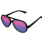 Lunettes De Fête Aviateur Parties scintillant Faux Bisexual Pride Arrière -  (Angle)