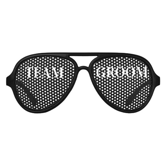 Lunettes De Fête Aviateur Photo de la fête de mariée de l'équipe (Devant)