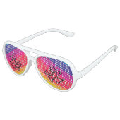 Lunettes De Fête Aviateur Poisson arc-en-ciel (Angle)