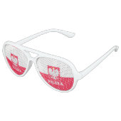 Lunettes De Fête Aviateur Pologne (Angle)