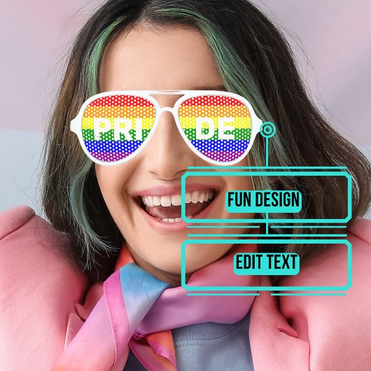 LUNETTES DE FÊTE AVIATEUR PRIME LGBTQAI