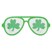Lunettes De Fête Aviateur Shades du Parti shamrock (Devant)
