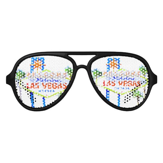 Lunettes De Fête Aviateur SYMBOLE DE Las Vegas (Devant)