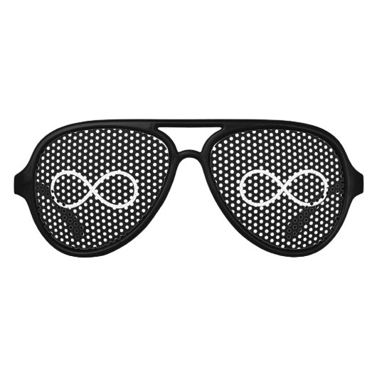 Lunettes De Fête Aviateur Symbole d'infini (Devant)