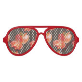 Lunettes De Fête Aviateur Tomate fraîche (Devant)