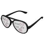 Lunettes De Fête Aviateur Ton coeur est mon boussole (Angle)