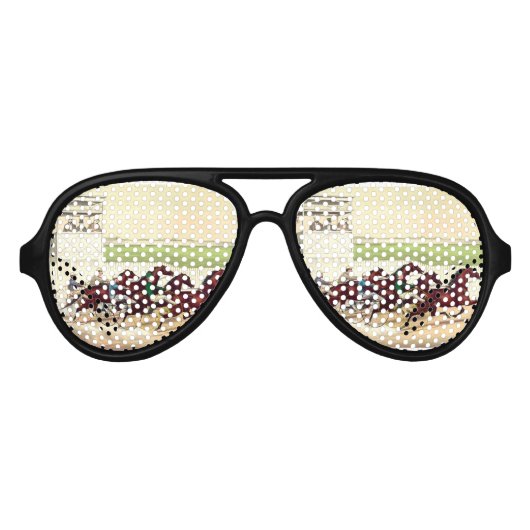 Lunettes De Fête Aviateur TOP Horse Racing Is (Devant)