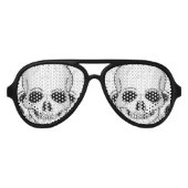 Lunettes De Fête Aviateur Trois crânes (Devant)