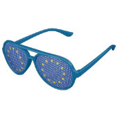 Lunettes De Fête Aviateur UE - Reste - Drapeau de l'Union européenne (Angle)