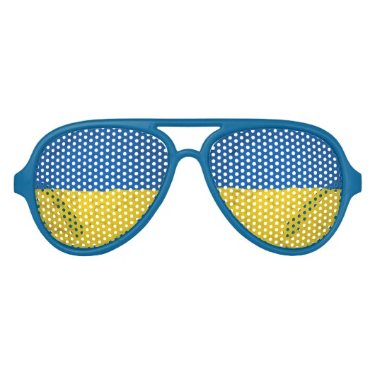 Lunettes De Fête Aviateur Ukraine (Devant)