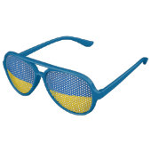 Lunettes De Fête Aviateur Ukraine (Angle)