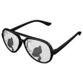 Lunettes De Fête Aviateur Vautour Silhouette Inséparable observant les Rapac (Angle)