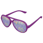 Lunettes De Fête Aviateur Violetas (Angle)