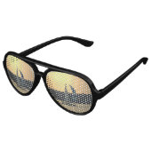 Lunettes De Fête Aviateur voile-51 (Angle)