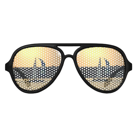 Lunettes De Fête Aviateur voile-51 (Devant)