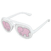 Lunettes De Fête Aviateur Voir les éléphants roses (Angle)