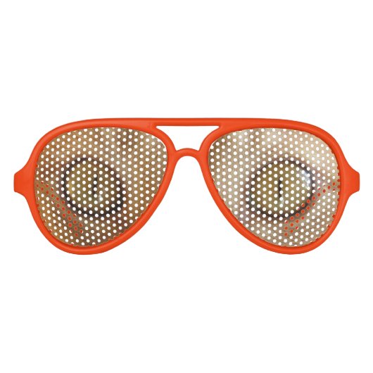 Lunettes De Fête Aviateur Yeux de chat-Orange (Devant)
