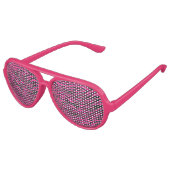 Lunettes De Fête Aviateur Zèbre rose (Angle)
