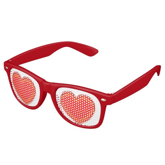 Lunettes de fête - Coeurs rouges (Angulaire)
