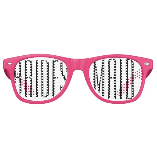 Lunettes de fête de mariage rose (Devant)