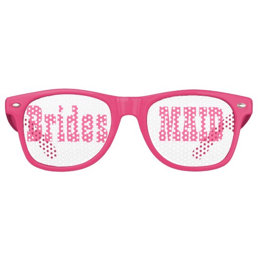 Lunettes de fête de mariage rose (Devant)