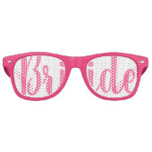 Lunettes de fête de swag BRIDE rose (Devant)