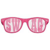 Lunettes de fête de swag rose (Devant)
