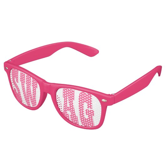 Lunettes de fête de swag rose (Angulaire)