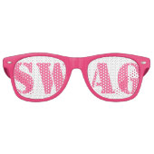 Lunettes de fête de swag rose (Devant)