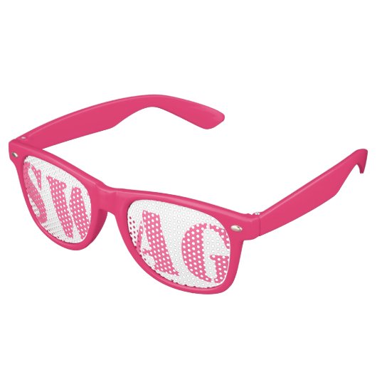 Lunettes de fête de swag rose (Angulaire)