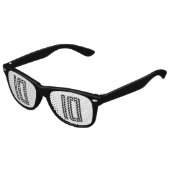 LUNETTES DE FÊTE ENFANT 10E ANNIVERSAIRE 10 RETRO FÊTES DE SOLEIL (Angle)