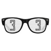 LUNETTES DE FÊTE ENFANT 3E ANNIVERSAIRE 3E ÂGE SOLEIL RÉTRO (Devant)