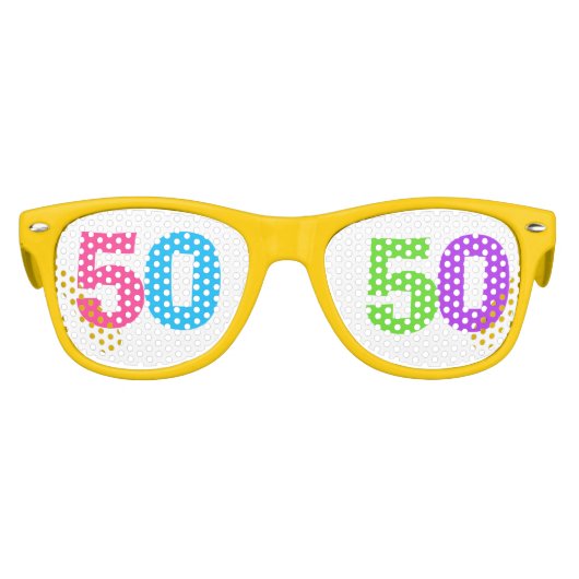 Lunettes De Fête Enfant 50 e FÊTE D'ANNIVERSAIRE, AMUSANT 50 (Devant)