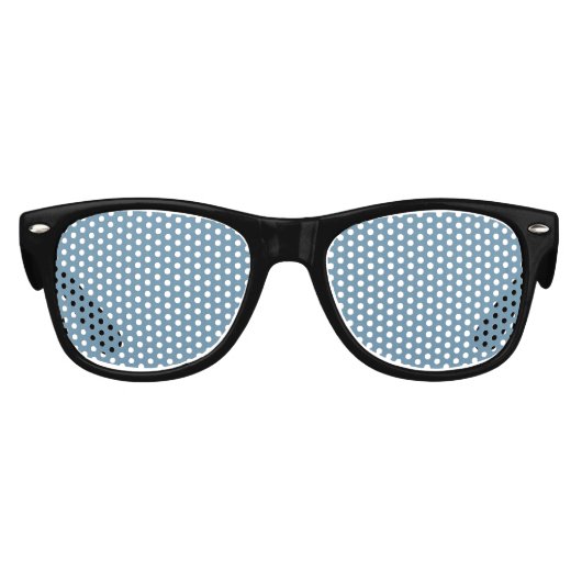 Lunettes De Fête Enfant Blanc Créez votre propre - Bleu gris (Devant)