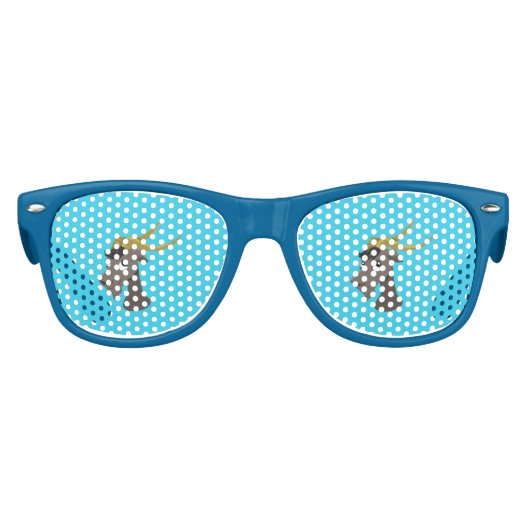 Lunettes De Fête Enfant Caricature de chèvre sauvage mignonne (Devant)