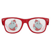 Lunettes De Fête Enfant Caricature hippo de Noël (Devant)