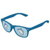 Lunettes De Fête Enfant Cartoon requin à tête de marteau bleu mou (Angle)
