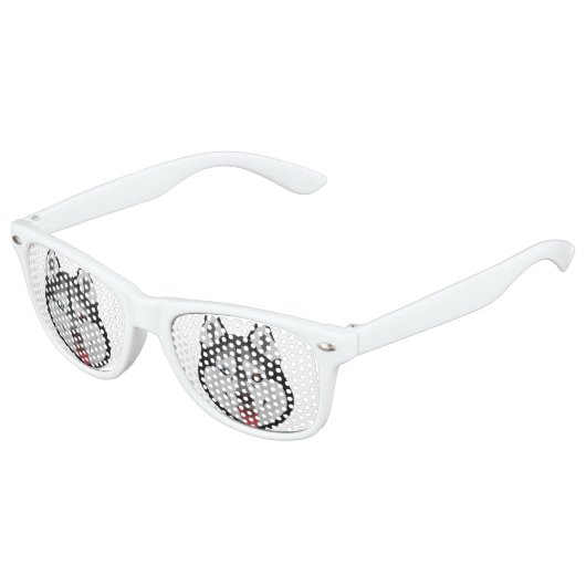 Lunettes De Fête Enfant Chiens d'illustration face Sibérien Husky (Angle)
