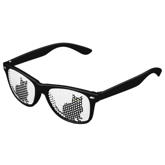Lunettes De Fête Enfant Curieux chat noir (Angle)
