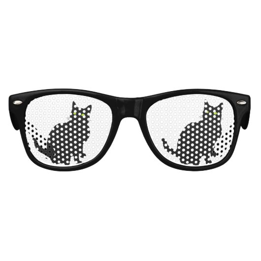 Lunettes De Fête Enfant Curieux chat noir (Devant)