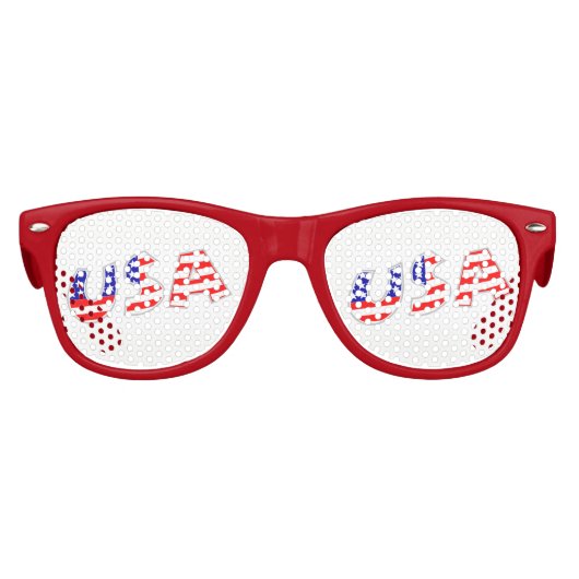 Lunettes De Fête Enfant Drapeau américain (Devant)