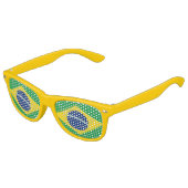 Lunettes De Fête Enfant Drapeau du Brésil (Angle)
