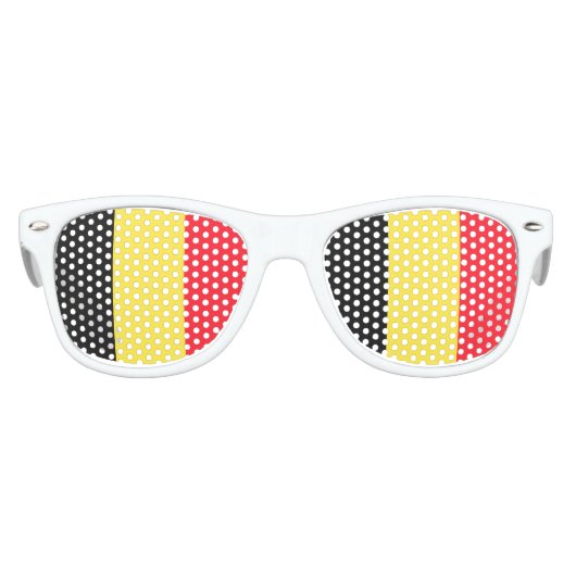 Lunettes De Fête Enfant Drapeau national de Belgique (Devant)